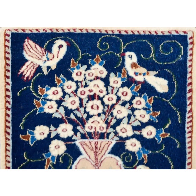 Navy Blue Vintage Pictorial Nain Rugs - a Pair For Sale - Image 8 of 13