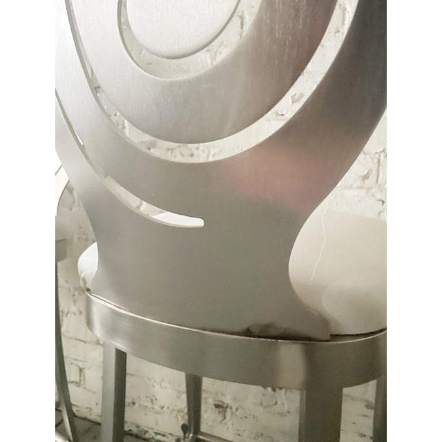 Late 20th Century Spiral Counter Stools- Set of 3 For Sale In Providence - Image 6 of 7