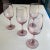 1980s Vintage Libbey Pink Wine Glasses- Set of 4 For Sale - Image 5 of 5