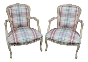 Country French Bergeres/Pair