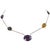 20 Carat Amethyst, Citrine and Smoky Quartz 5-Piece Chain Necklace 14 Karat Gold For Sale - Image 15 of 18