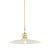 Metal Mitzi Leanna 18.25 in. 1 Light Pendant in Aged Brass and Soft Cream Finish For Sale - Image 7 of 7