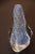 A beautiful Mid-Century Modern vintage Murano sky blue glass vase with bubbles and silver murine inclusions. Beautiful...