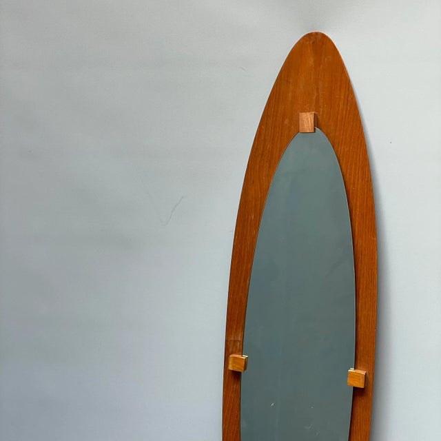 Modern Wooden Frame Mirror For Sale - Image 3 of 6