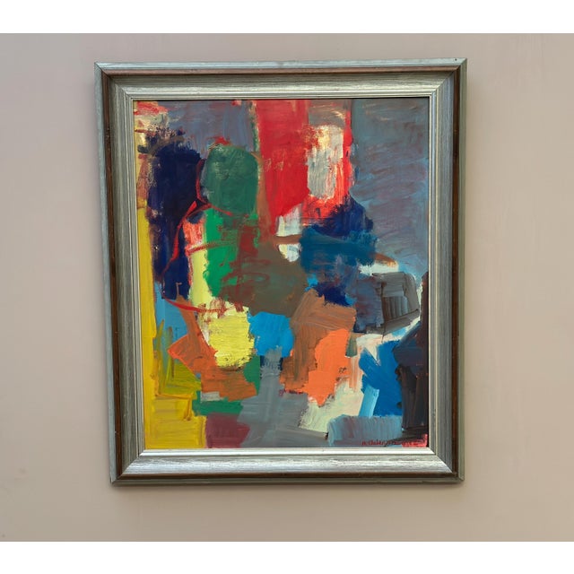 Rolf Ostermann, Conversations, Oil on Panel, Framed For Sale - Image 12 of 18
