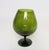 Mid-Century Modern Italian Modernist Empoli Blown Green Glass Optic Balloon Vase For Sale - Image 3 of 10
