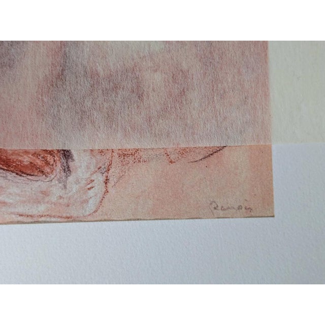 Pierre-Auguste RENOIR (1841-1919) - Young girl with hat - Limited edition lithograph after a pastel, signed and dated in...