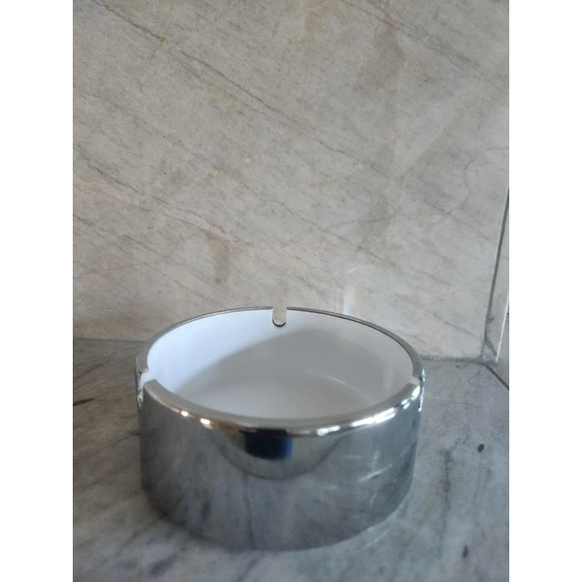 Metal 1960s Isamu Kenmochi Silver Ashtray Catch All Set of 2 For Sale - Image 7 of 10