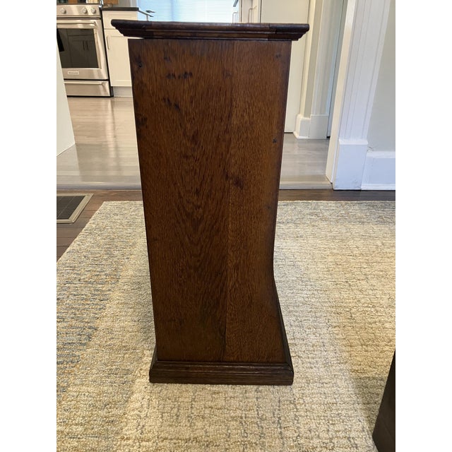 Wood Antique Clark’s Mile‑End Spool Cotton Cabinet – Late 1800s Store Display - Unique Side Table For Sale - Image 7 of 16