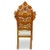 This product is a pair of antique Moroccan-style hall chairs made of wood with bone and mother of pearl accents. The...