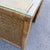 Wood Boho Chic Woven Wicker Glass Top Writing Desk With Chair - 2 Pieces For Sale - Image 7 of 12