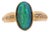 1990s Natural 0.12 Carat Diamond With Black Opal Doublet in 18k & 14k Yellow Gold Ring, Size 7.5 For Sale