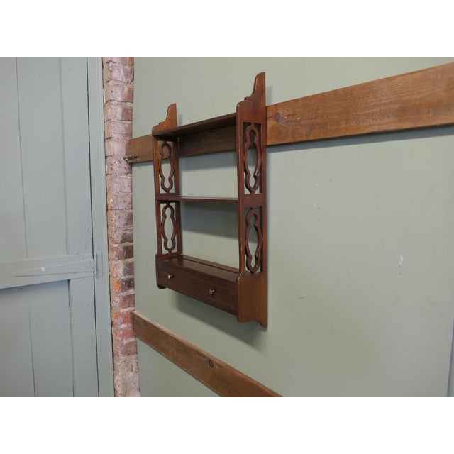 Wall Hanging Shelves with Drawer, 1960s For Sale - Image 4 of 7