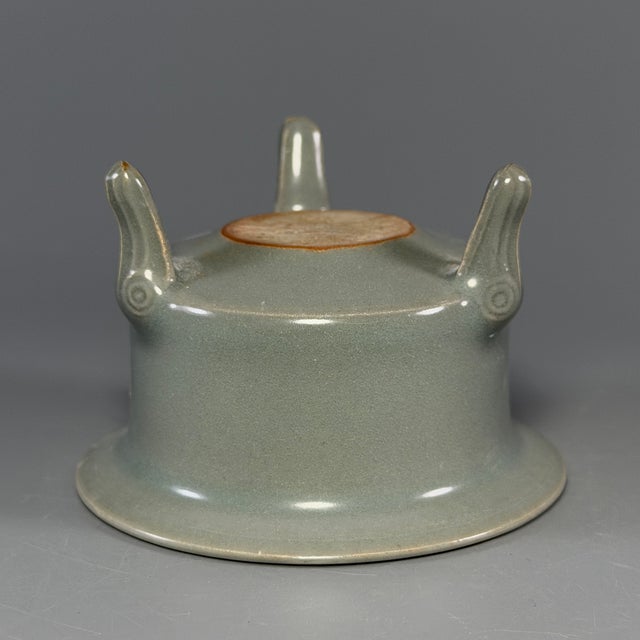 China Vintage Longquan Celadon Tripod‑Footed Censer For Sale - Image 6 of 7