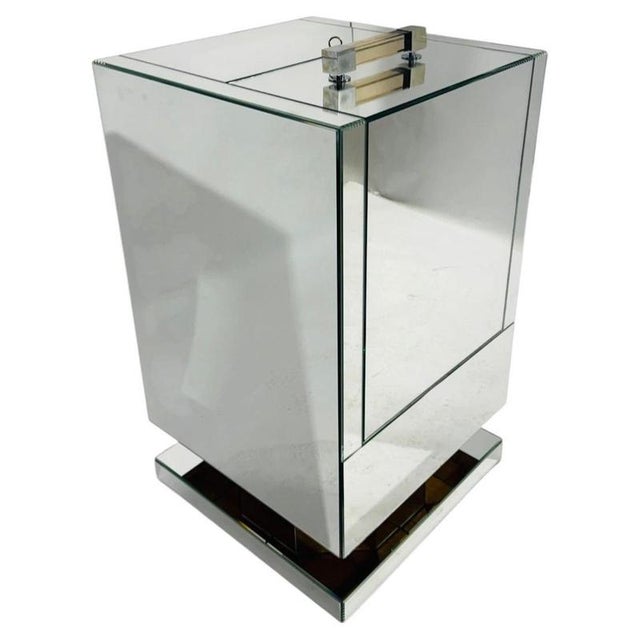 Art Deco Mirrored Cocktail Cabinet Bar, 1930 For Sale - Image 14 of 14