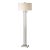 This Lamp Features A Clear Acrylic Tall Cylinder, Accented With Light Champagne Nickel Plated Details And Thick Crystal...