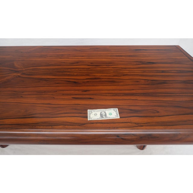 Milo Baughman Super Slick Low Profile Rosewood Mid Century Modern Dining Table 2x20” Leaves For Sale - Image 4 of 18