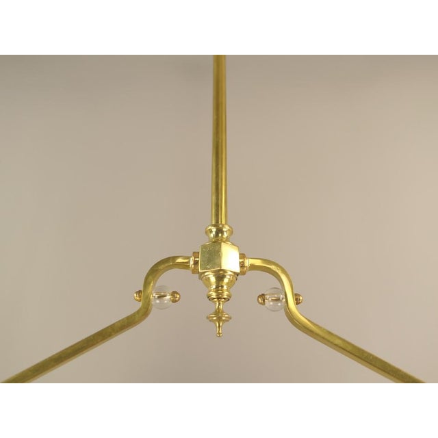 Gold Art Deco Viennese Brass Hanging Lamp, 1920s For Sale - Image 8 of 18