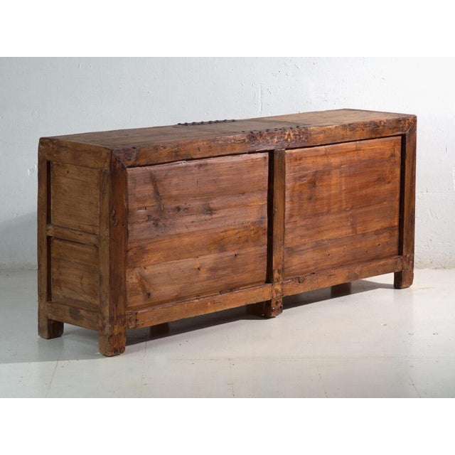 Antique Nine-Drawer Cabinet in Pine Wood, China, 1930s For Sale - Image 12 of 13