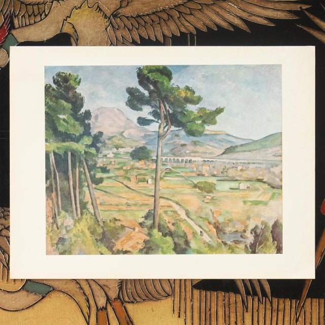 1956 After Paul Cezanne "Mont Sainte-Victoire", Full-Color Print For Sale - Image 4 of 7