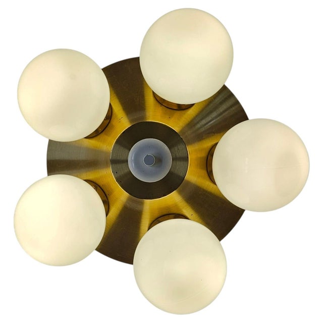 Mid-Century Space Age Sputnik Flush Mount, 1970s For Sale - Image 17 of 17