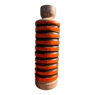 Late 20th Century Modern Italian Ceramic Tall Vase For Sale