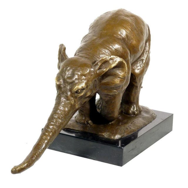 Bronze Animal Sculpture in the style of Rembrandt Bugatti For Sale - Image 3 of 7