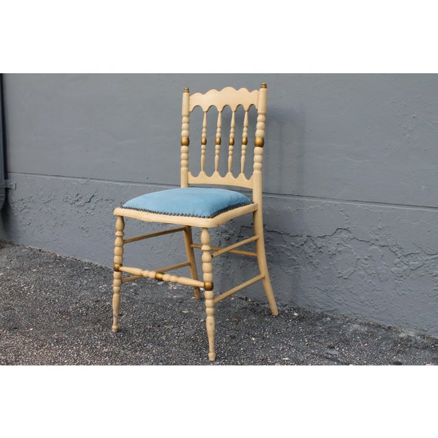 1940s Wood/ Patinated Occasional Chair For Sale - Image 4 of 8