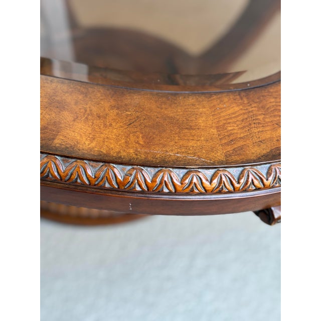 Drexel Heritage Talavera Oval Cocktail/Coffee Table – Glass Top For Sale - Image 10 of 15