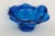 Mid 20th Century Italian Blown Glass Cobalt Blue Flower Candy Dish Bowl For Sale - Image 5 of 13