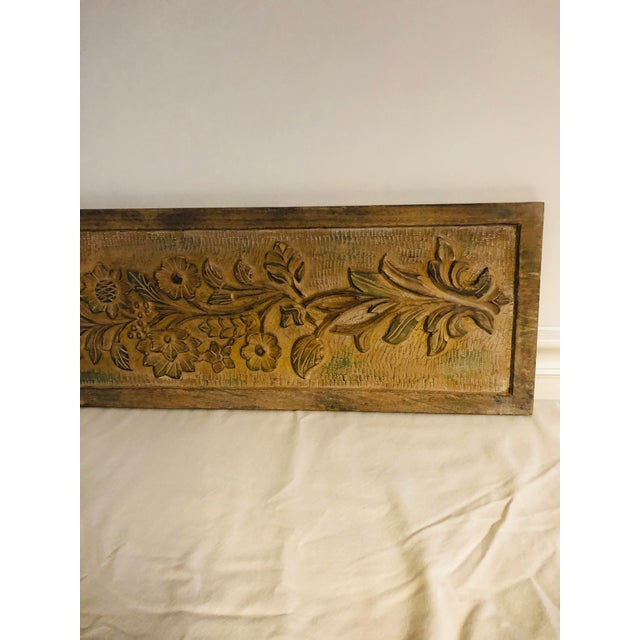 Carved Wood Wall Plaque Chairish