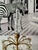 Mid 20th Century Pale Yellow Onyx and Crystal Candelabra Lamp For Sale - Image 4 of 9