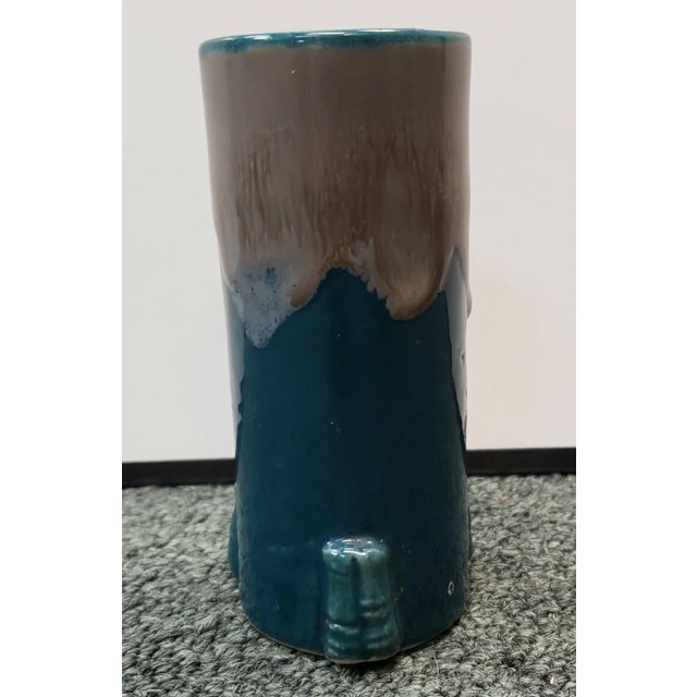 Late 19th Century Chinese Transmutation Glazed Porcelain Cylindrical Brush Pot (Qing Dynasty) For Sale - Image 4 of 8