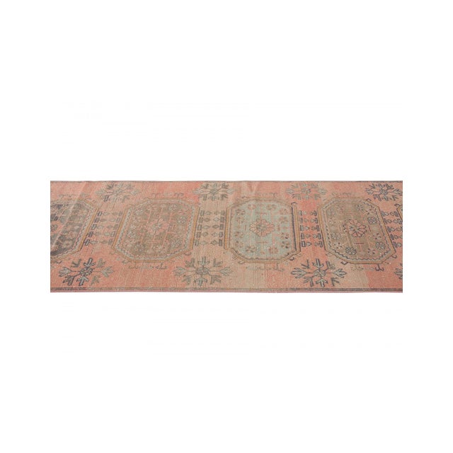 Decorative washed out handknotted vintage rug from Konya region of Turkey. Approximately 50-60 years old. In very good...