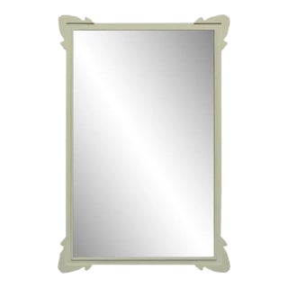 Fleur Home Garden District Napoleon Rectangle Mirror in Cooking Apple Green, 36x48 For Sale