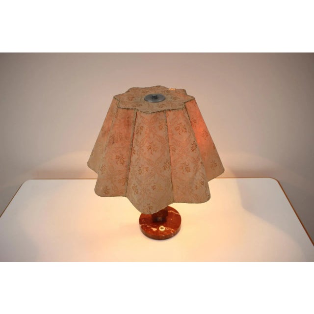 Mid-Century Stone Praha Table Lamp, 1950s For Sale - Image 10 of 14