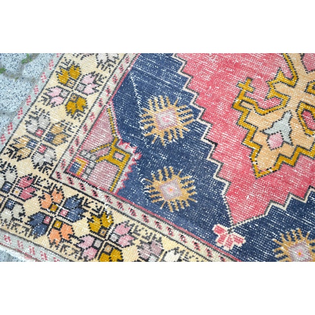 Red 1960s Floor Anatolian Rug For Sale - Image 8 of 11