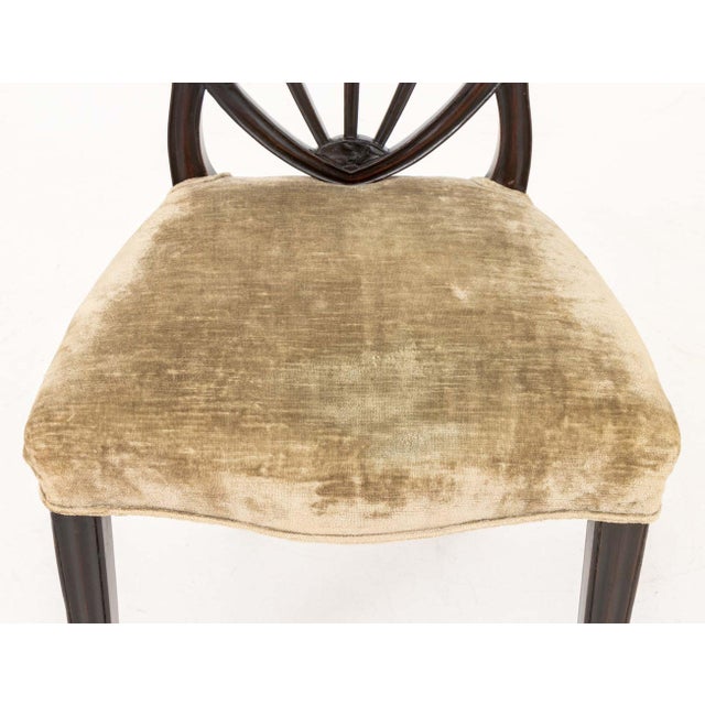 Hepplewhite Style Mahogany Occasional Chair For Sale - Image 4 of 6
