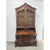French Country bombe style slant front secretary desk by Henredon, from their Four Centuries collection. Solid oak, brass...