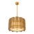 Contemporary Modern Italian Fumè “Tropical” Murano Glass Gold Chandelier by Simoeng For Sale
