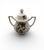 English Vintage MCM Royal Staffordshire J&g Meakin “Windsong” Creamer + Lidded Sugar For Sale - Image 3 of 10