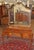 French Louis XV Style Walnut Inlaid Acid Etched Vanity Circa 1920's Dimensions : 53" Wide X 20" Deep X 76" Tall This...