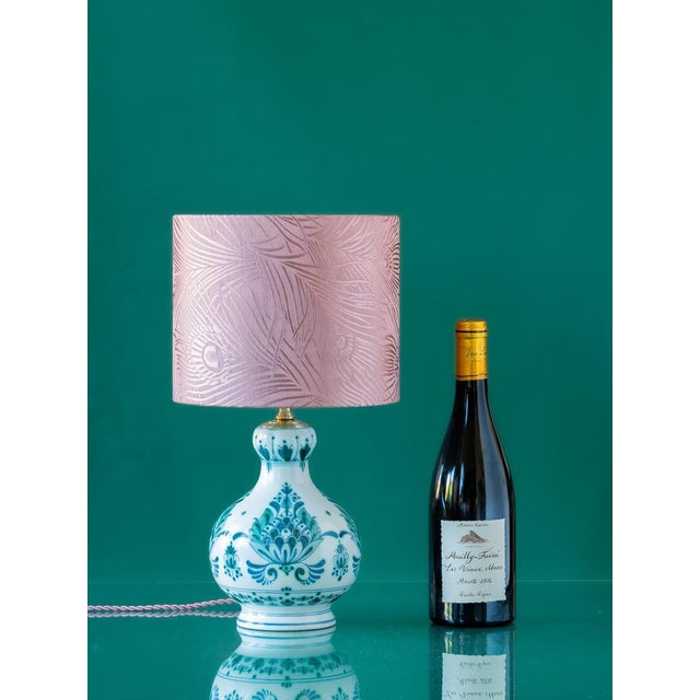 Vintage Green Delvert Table Lamp from Delft For Sale - Image 3 of 10