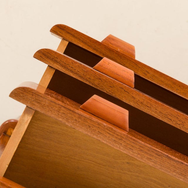 Wood Small Space Age Vintage Danish Dresser, 1960s For Sale - Image 7 of 12