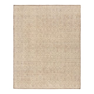 Rug & Kilim’s Moroccan Style Rug in Beige-Brown with Geometric Patterns - 8x10 For Sale