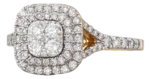 0.74ctw Round Diamond Engagement Ring 18k Yellow Gold Size 7