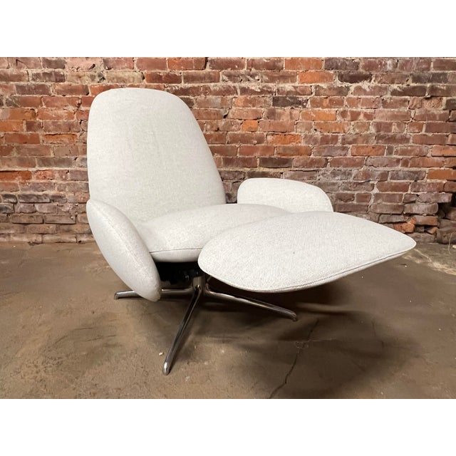 Greige Vala Swivel Recliner Chair by Design Within Reach by Designer Hlynur Atlason For Sale - Image 8 of 13
