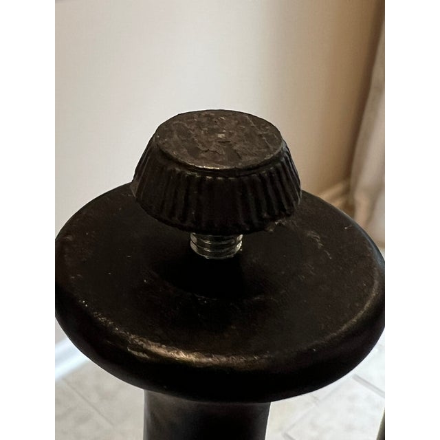 English Baker Classico End Table, Blackened Bronze, Thick Glass Top, Baa3451 For Sale - Image 3 of 16