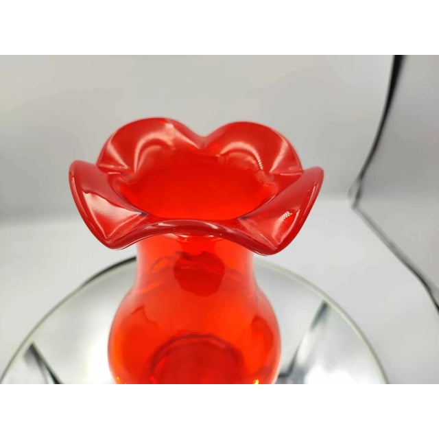 Vase, designer Fiedorowicz, Ząbkowice steelworks, vintage from the 1970s, dimensions: height 22.5 cm, diameter at the top...