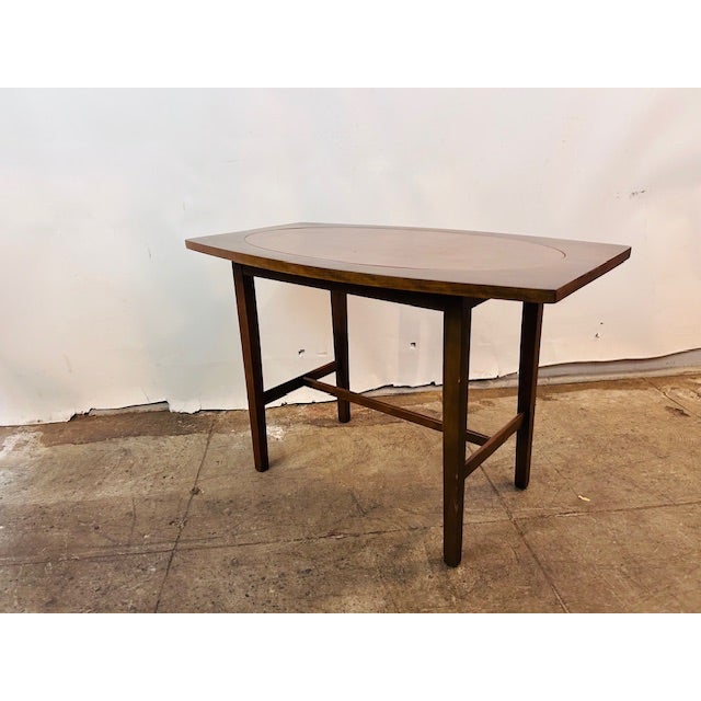 1960s Paul McCobb Perimeter Group Walnut Leather Side Table For Sale - Image 12 of 12